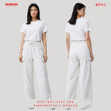 Bobson Japanese Ladies Basic Non-Denim Cargo Pants 202648 (Light Gray)