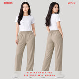 Bobson Japanese Ladies Basic Non-Denim Colored Pants 196678 (Khaki)