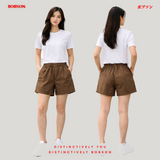 Bobson Japanese Ladies Basic Non-Denim Smart Short 196691-U (Rust)