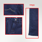 Bobson Japanese Ladies Basic Denim Pants Super Skinny 194408-U (Dark Shade)