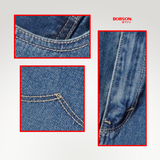 Bobson Japanese Ladies Basic Denim Bermuda Short 200127 (Medium Shade)