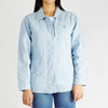 Bobson Japanese Ladies Basic Jacket for Women Trendy fashion High Quality Apparel Comfortable Casual Denim Jacket for Women Regular Fit 132794 (Chambray Blue)