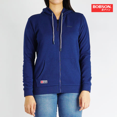 Bobson Japanese Ladies Basic Hoodie Jacket for Women Trendy fashion High Quality Apparel Comfortable Casual Jacket for Women Regular Fit 138037 (Poseidon)