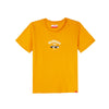 Bobson Japanese Ladies Basic Tees for Women Trendy fashion High Quality Apparel Comfortable Casual Top for Women Boxy Fit 148163-U (Yellow Gold)