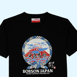 Bobson Japanese Men's Basic Round Neck Tees for Men Trendy Fashion High Quality Apparel Comfortable Casual Top for Men Slim Fit 146833-U (Black)