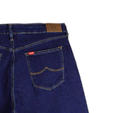 Bobson Japanese Ladies Basic Denim Baggy Jeans for Women Trendy fashion High Quality Apparel Comfortable Casual Pants for Women 153951 (Dark Shade)