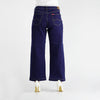 Bobson Japanese Ladies Basic Denim Baggy Jeans for Women Trendy fashion High Quality Apparel Comfortable Casual Pants for Women 153951 (Dark Shade)