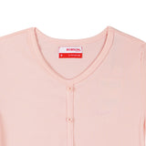 Bobson Japanese Ladies Basic Tees for Women Trendy fashion High Quality Apparel Comfortable Casual Top for Women Crop Fit 146603-U (Pink)