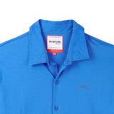 Bobson Japanese Men's Basic Woven Button Down Shirt Regular Fit 141981 (Princess Blue)