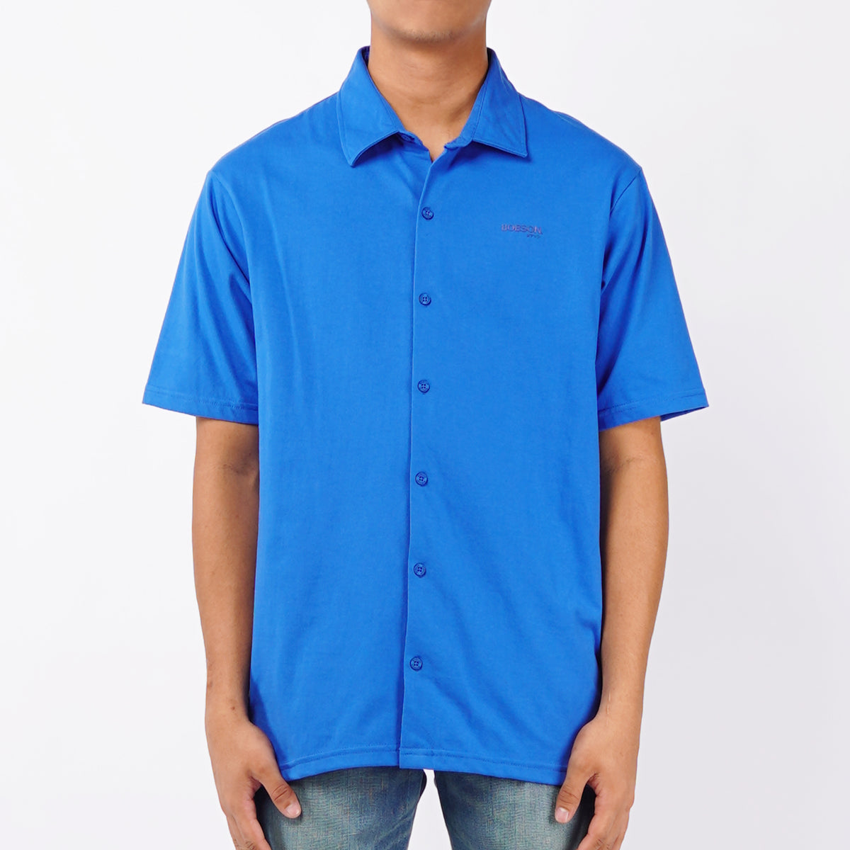 Bobson Japanese Men's Basic Woven Button Down Shirt Regular Fit 141981 ...