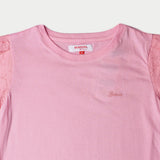 Bobson Japanese Ladies Basic Tees Boxy Fit 156085 (Pink)