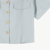 Bobson Japanese Ladies Basic Button Down Woven Shirt Boxy Fit 158282 (Light Green)
