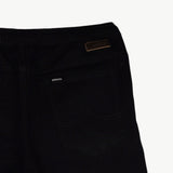Bobson Japanese Men's Basic Non-Denim Jogger Jeans Mid Waist 166168 (Black)