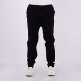 Bobson Japanese Men's Basic Non-Denim Jogger Jeans Mid Waist 166168 (Black)