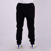 Bobson Japanese Men's Basic Non-Denim Jogger Jeans Mid Waist 166168 (Black)
