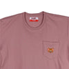 Bobson Japanese X Tom and Jerry with chest pocket Men's Basic Tees Slim Fit 166226-U (Wood Rose)