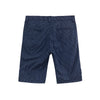 Bobson Japanese Men's Basic Non-Denim Reversible Short Mid Waist 172299 (Black Blue)