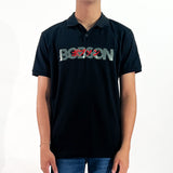 Bobson Japanese Men's Basic Collared Shirt Slim Fit 113864 (Black)