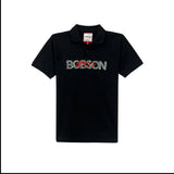 Bobson Japanese Men's Basic Collared Shirt Slim Fit 113864 (Black)
