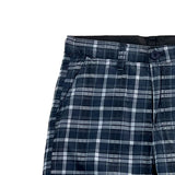 Bobson Japanese Men's Basic Non-Denim Reversible Short Mid Waist 172287 (Blue Charcoal)