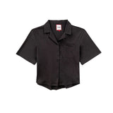 Bobson Japanese Ladies Basic Woven  Boxy Fit 155368 (Pavement)