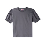 Bobson Japanese Ladies Basic Tees Boxy Fit 157585-U (Gray)