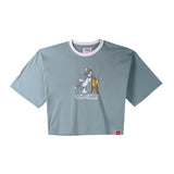 Bobson Japanese X Tom and Jerry Ladies Basic Tees Relaxed Fit 166774 (Slate)