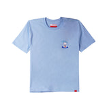 Bobson Japanese Ladies Basic Tees Boxy Fit 160454-U (Chambray Blue)