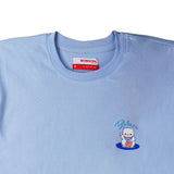 Bobson Japanese Ladies Basic Tees Boxy Fit 160454-U (Chambray Blue)