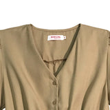 Bobson Japanese Ladies Basic Woven Shirt Regular Fit 155997 (Beige)