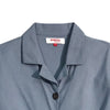 Bobson Japanese Ladies Basic Woven Shirt Crop Fit 156008 (Chambray Blue)