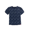 Bobson Japanese Ladies Basic Woven Shirt Boxy Fit 162569-U (Navy)