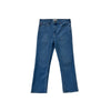 Bobson Japanese Ladies Basic Denim Pants Flared Jeans Mid Waist 173569 (Light Shade)