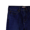 Bobson Japanese Ladies Basic Denim Pants Flared Jeans Mid Waist 173479 (Medium Shade)