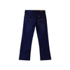 Bobson Japanese Ladies Basic Denim Pants Flared Jeans Mid Waist 173479 (Medium Shade)