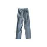 Bobson Japanese Ladies Basic Non-Denim Drawstring Pants 156253 (Chambray Blue)