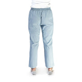 Bobson Japanese Ladies Basic Non-Denim Drawstring Pants 156253 (Chambray Blue)