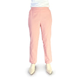 Bobson Japanese Ladies Basic Non-Denim Drawstring Pants 156253 (Coral)