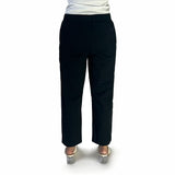 Bobson Japanese Ladies Basic Non-Denim Drawstring Pants 174557 (Black)