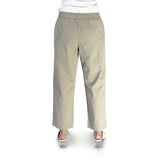Bobson Japanese Ladies Basic Non-Denim Drawstring Pants 174557 (Taupe)