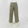 Bobson Japanese Ladies Basic Non-Denim Wide Leg Pants 176330 (Moss)
