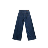 Bobson Japanese Ladies Basic Denim Sailor Pants 174902 (Medium Shade)