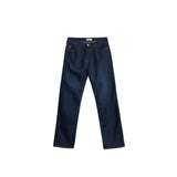 Bobson Japanese Ladies Basic Denim Pants Straight Cut 174866 (Dark Shade)