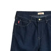 Bobson Japanese Ladies Basic Denim Pants Straight Cut 174866 (Dark Shade)