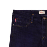 Bobson Japanese Men's Basic Denim Pants Skinny Mid Waist 174892-U (Dark Shade)