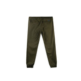 Bobson Japanese Men's Basic Non-Denim Jogger Pants Mid Waist 176562 (Green)