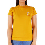 Bobson Japanese Ladies Basic Tees Regular Fit 175415-U (Yellow)
