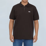Bobson Japanese Men's Basic Collared Shirt Regular Fit 183463 (Choco Brown)