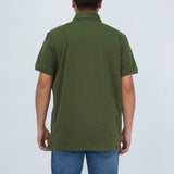 Bobson Japanese Men's Basic Collared Shirt Regular Fit 158711 (Fatigue)