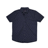 Bobson Japanese Men's Basic Woven Shirt Slim Fit 168608 (Navy)
